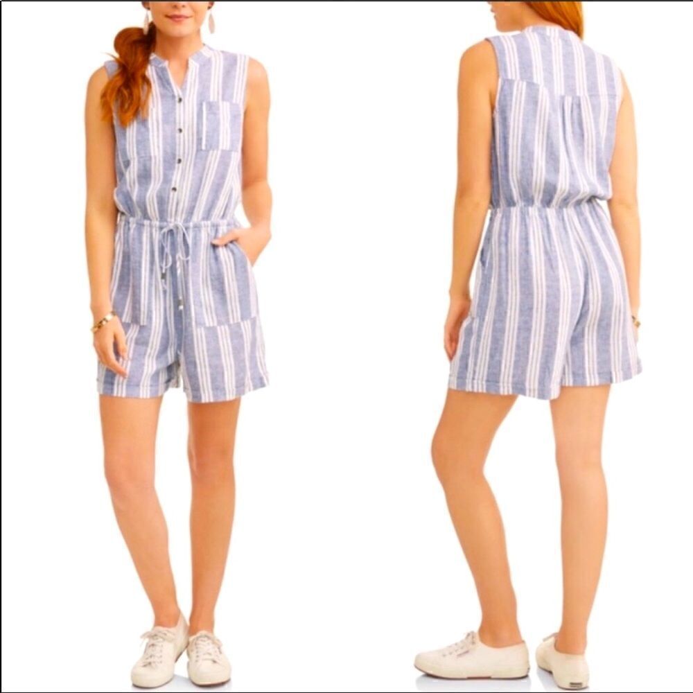 Kelly Renee LINEN & RAYON Pocket Shorts Romper